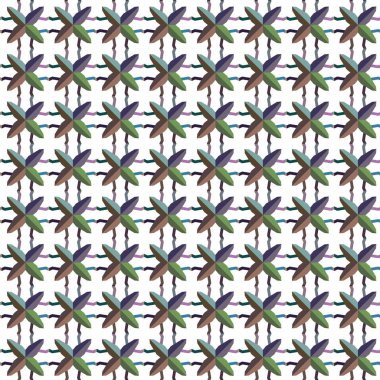 Geometrik şekilli kusursuz desen vektör çizimi
