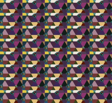 Geometrik şekilli kusursuz desen vektör çizimi