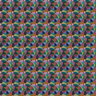 Geometrik şekilli kusursuz desen vektör çizimi