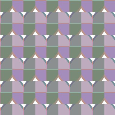 Geometrik şekilli kusursuz desen vektör çizimi