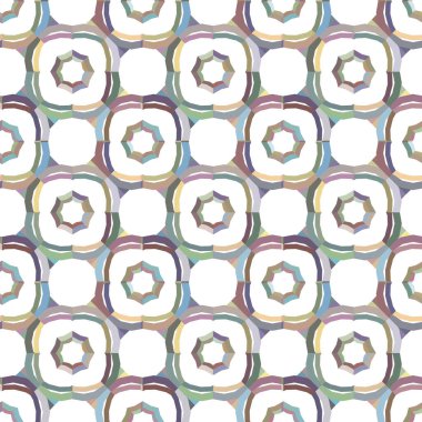 Geometrik şekilli kusursuz desen vektör çizimi