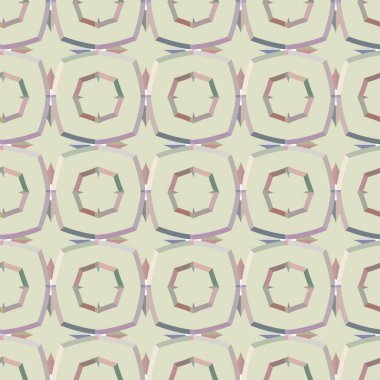 Geometrik şekilli kusursuz desen çizimi