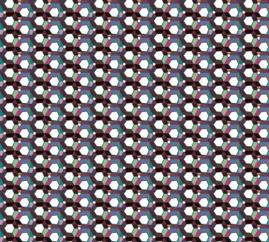 Geometrik şekilli kusursuz desen vektör çizimi