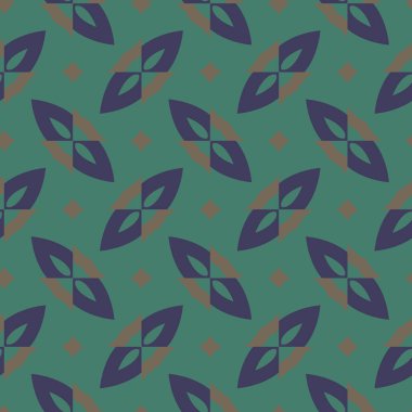 Geometrik şekilli kusursuz desen vektör çizimi