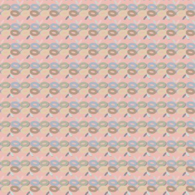 Geometrik şekilli kusursuz desen vektör çizimi