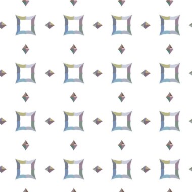 Geometrik şekilli kusursuz desen vektör çizimi