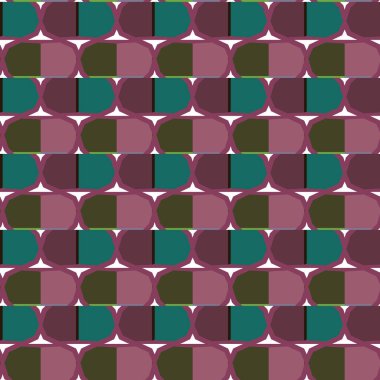 Geometrik şekilli kusursuz desen vektör çizimi