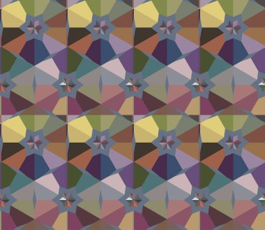 Geometrik şekilli kusursuz desen çizimi