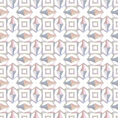 Geometrik şekilli kusursuz desen vektör çizimi