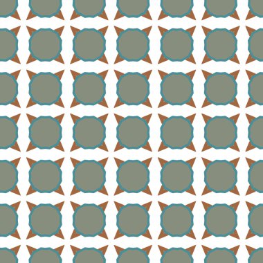 Geometrik şekilli kusursuz desen vektör çizimi