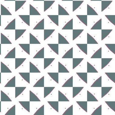 Geometrik şekilli kusursuz desen vektör çizimi