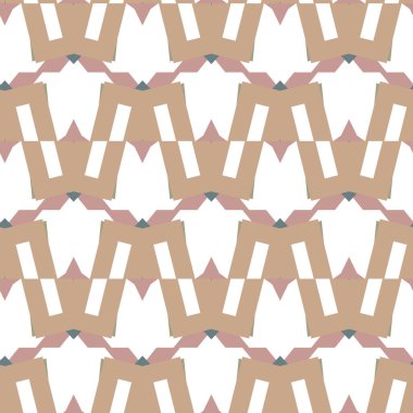 Geometrik şekilli kusursuz desen vektör çizimi