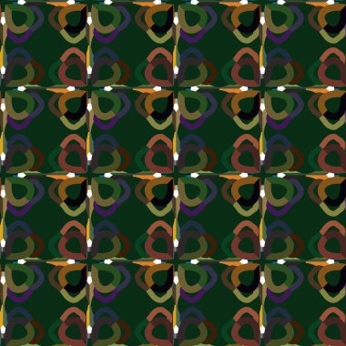 Geometrik şekilli kusursuz desen vektör çizimi