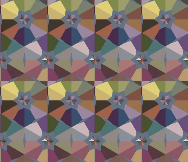 Безшовний Візерунок Геометричними Формами Ілюстрація — стоковий вектор