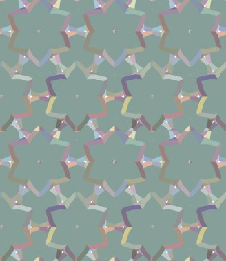 Geometrik şekilli kusursuz desen çizimi