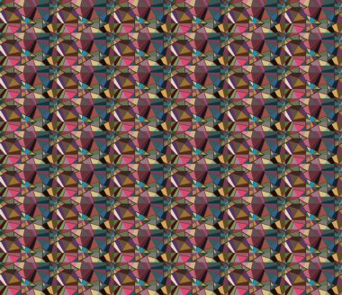 Geometrik şekilli kusursuz desen çizimi