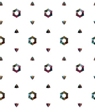 Geometrik şekilli kusursuz desen çizimi