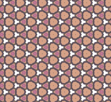 Geometrik şekilli kusursuz desen vektör çizimi
