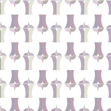 Geometrik şekilli kusursuz desen vektör çizimi