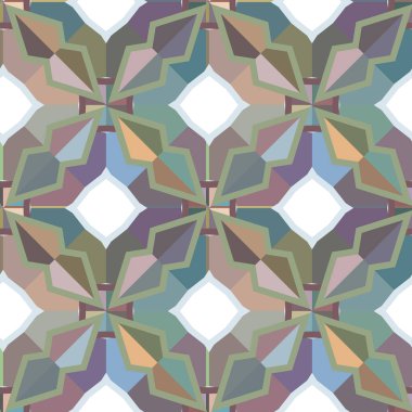 Geometrik şekilli kusursuz desen vektör çizimi