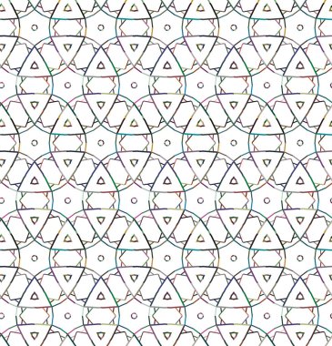 Geometrik şekilli kusursuz desen çizimi