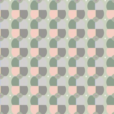 Geometrik şekilli kusursuz desen vektör çizimi