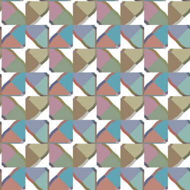 Geometrik şekilli kusursuz desen vektör çizimi