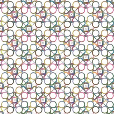 Geometrik şekilli kusursuz desen çizimi