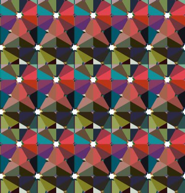 Geometrik şekilli kusursuz desen çizimi