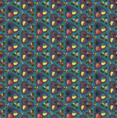 Geometrik şekilli kusursuz desen çizimi