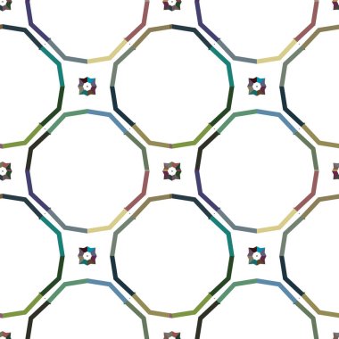 Geometrik şekilli kusursuz desen çizimi