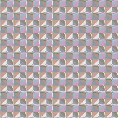 Geometrik şekilli kusursuz desen vektör çizimi