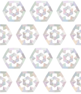 Geometrik şekilli kusursuz desen çizimi