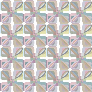 Geometrik şekilli kusursuz desen vektör çizimi