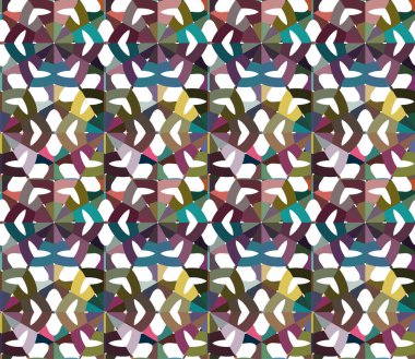 Geometrik şekilli kusursuz desen çizimi