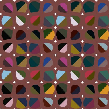 Geometrik şekilli kusursuz desen çizimi