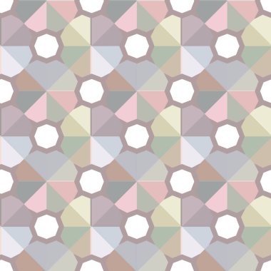 Geometrik şekilli kusursuz desen vektör çizimi