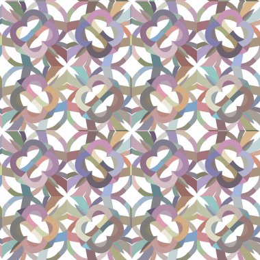 Geometrik şekilli kusursuz desen vektör çizimi