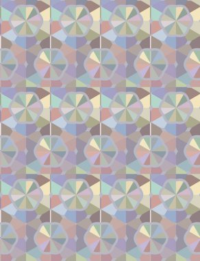 Geometrik şekilli kusursuz desen vektör çizimi