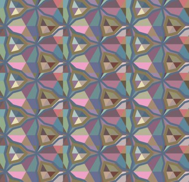 Geometrik şekilli kusursuz desen çizimi