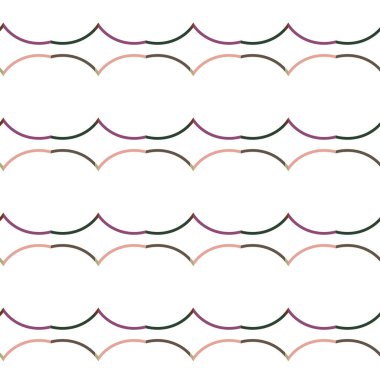 Geometrik şekilli kusursuz desen vektör çizimi