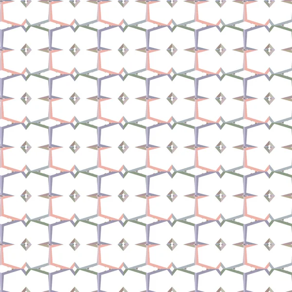 Sömlöst Mönster Med Geometriska Former Vektor Illustration — Stock vektor