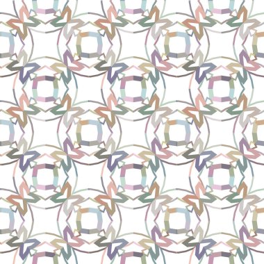 Geometrik şekilli kusursuz desen vektör çizimi