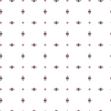 Geometrik şekilli kusursuz desen vektör çizimi