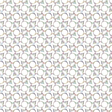 Geometrik şekilli kusursuz desen vektör çizimi