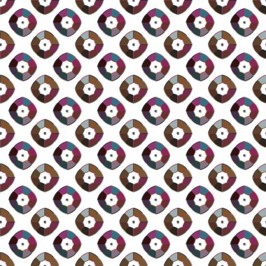 Geometrik şekilli kusursuz desen vektör çizimi