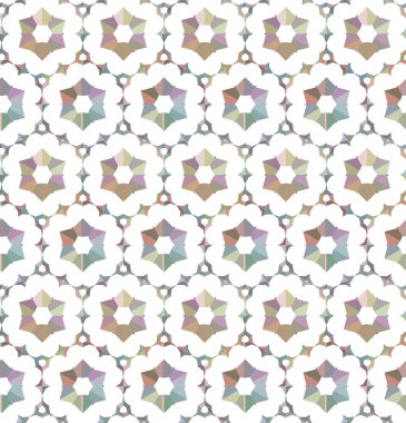 Geometrik şekilli kusursuz desen vektör çizimi