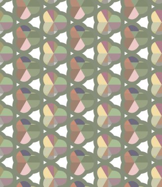 Geometrik şekilli kusursuz desen vektör çizimi
