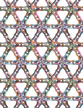 Geometrik şekilli kusursuz desen vektör çizimi