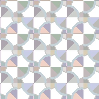 Geometrik şekilli kusursuz desen vektör çizimi